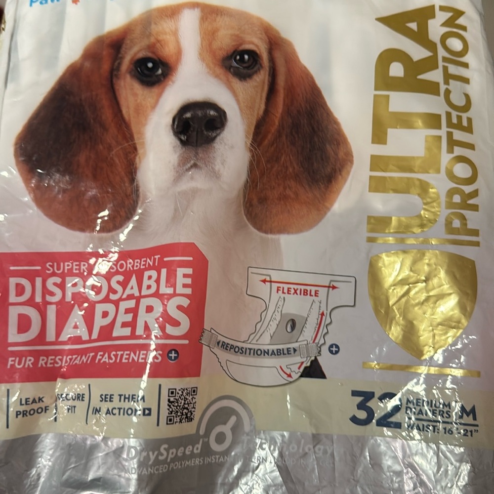 Pet Diapers (Open Pkg.) Medium